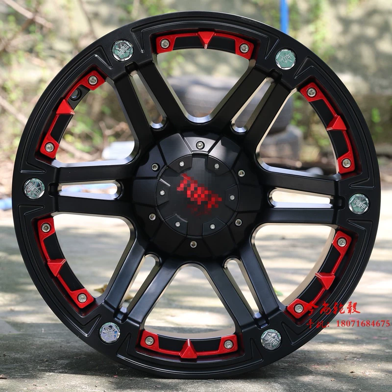 Bánh xe off-road âm bản 16 inch phù hợp với kích thước BJ40 Cherokee 213 Wrangler Commander Feiteng Black King Kong - Rim