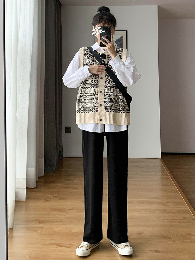 Sweatpants women loose straight summer thin section large size fat mm thin wild casual high waist hanging mopping wide legs