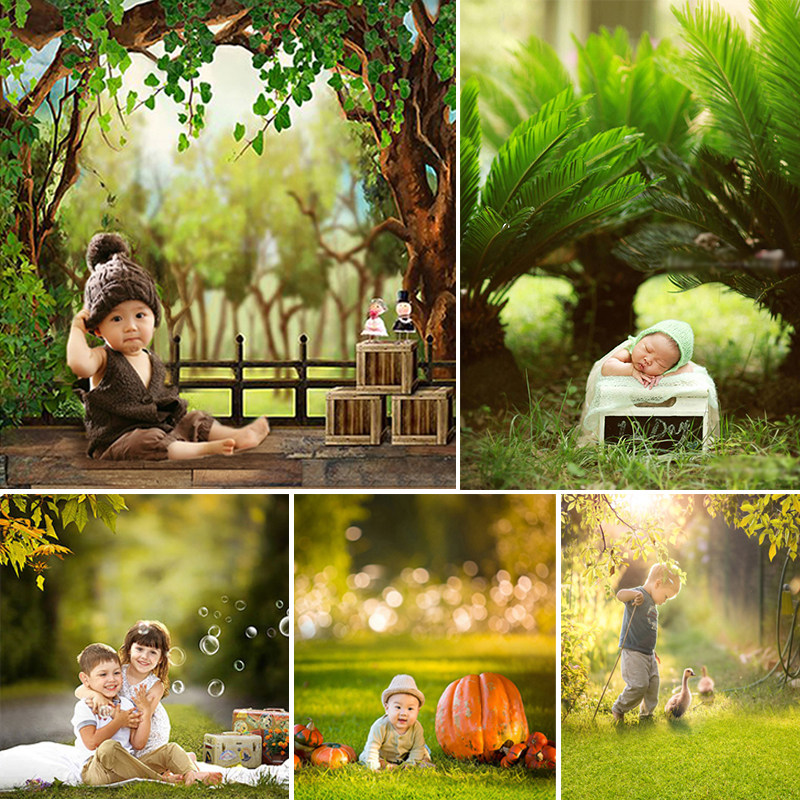 Shooting background cloth photography self-portrait blurred scenery outdoor scenery flowers and forests children's photo studio photo background paper