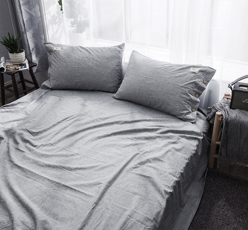 Tấm vải cotton và vải lanh, một mảnh, giường đôi, cô gái, học sinh trái tim, giường đơn, giường ba mảnh, ký túc xá - Khăn trải giường drap giường everon