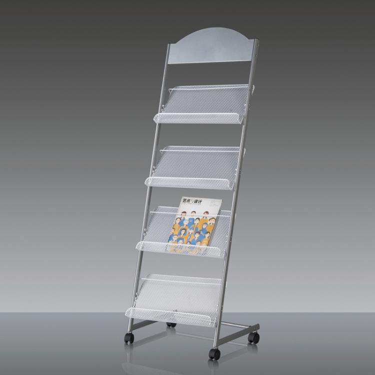 Able 9307 press shelf magazine stand upright ground floor four-story newspaper containing publicity material office show shelf