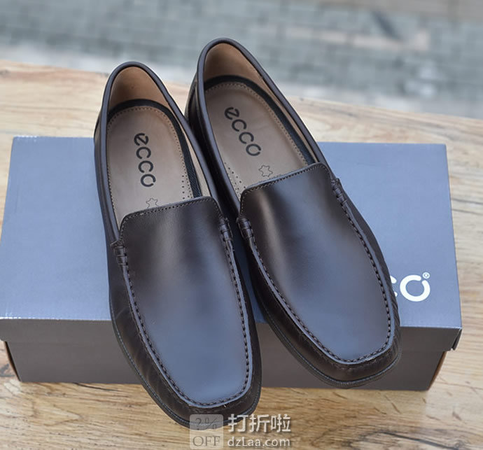 ECCO 爱步 Reciprico 莫克系列 一脚套 男式莫卡辛鞋 驾车鞋 镇店之宝￥506 两色可选 中亚Prime会员免运费直邮到手约￥564