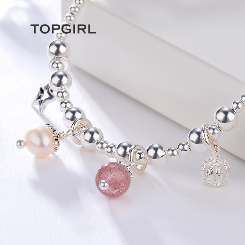 Bracelet de cheville Femme TOPGIRL en Argenterie - Ref 3104555 Image 4