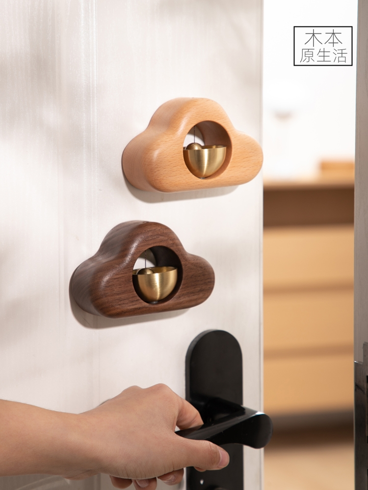 Wind bell door decoration suction door style Japanese handmade door opening door reminder door bell bell knocking bell copper housewarming ceremony