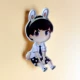 TFboys hoạt hình acrylic huy hiệu Harajuku trâm cài Wang Junkai Wang Yuan ba huy hiệu trâm nhỏ dễ thương