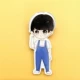 TFboys hoạt hình acrylic huy hiệu Harajuku trâm cài Wang Junkai Wang Yuan ba huy hiệu trâm nhỏ dễ thương