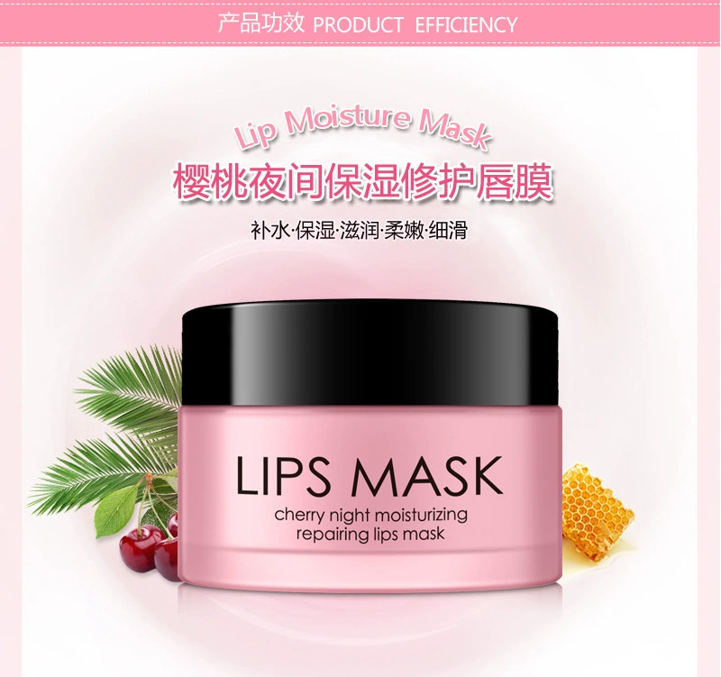 Han Ji Cherry Night Lip Care Moisturising Lip Mask Giữ ẩm và phục hồi môi, Môi hồng, Chống kem, v.v.