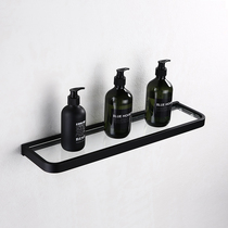 German Black 304 Stainless Steel Toilet Shelve Glass Cosmetic Mirror Front Rack Bathroom Hardware Pendant