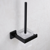 Exit German Black 304 Stainless Steel Toilet Toilet Brushed Toilet Brushed Toilet Cup Bathroom Hardware Pendant