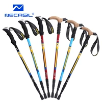 Thể thao ngoài trời bằng sợi carbon gấp trekking cực Ultralight ba gậy Carbon gậy đi bộ thiết bị leo núi - Gậy / gậy gậy cho người mù
