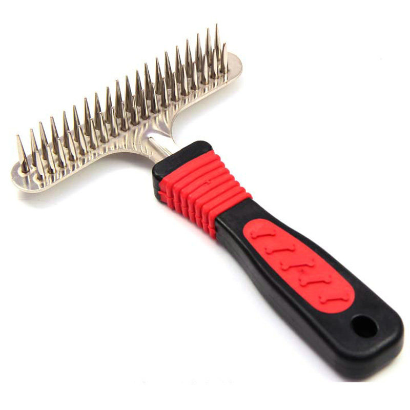 Dog Comb Thick Hair Comb Pet Comb Hair Brush Double Dresser Large Dog Dog Hair Comb Gold Wool With Samo Comb Needle Comb