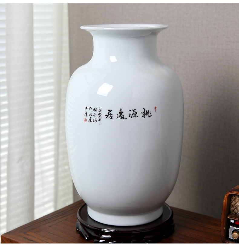 Jump the 】 household act the role ofing is tasted jingdezhen ceramics vase furnishing articles creative flower arrangement sitting room restaurant decorative arts and crafts