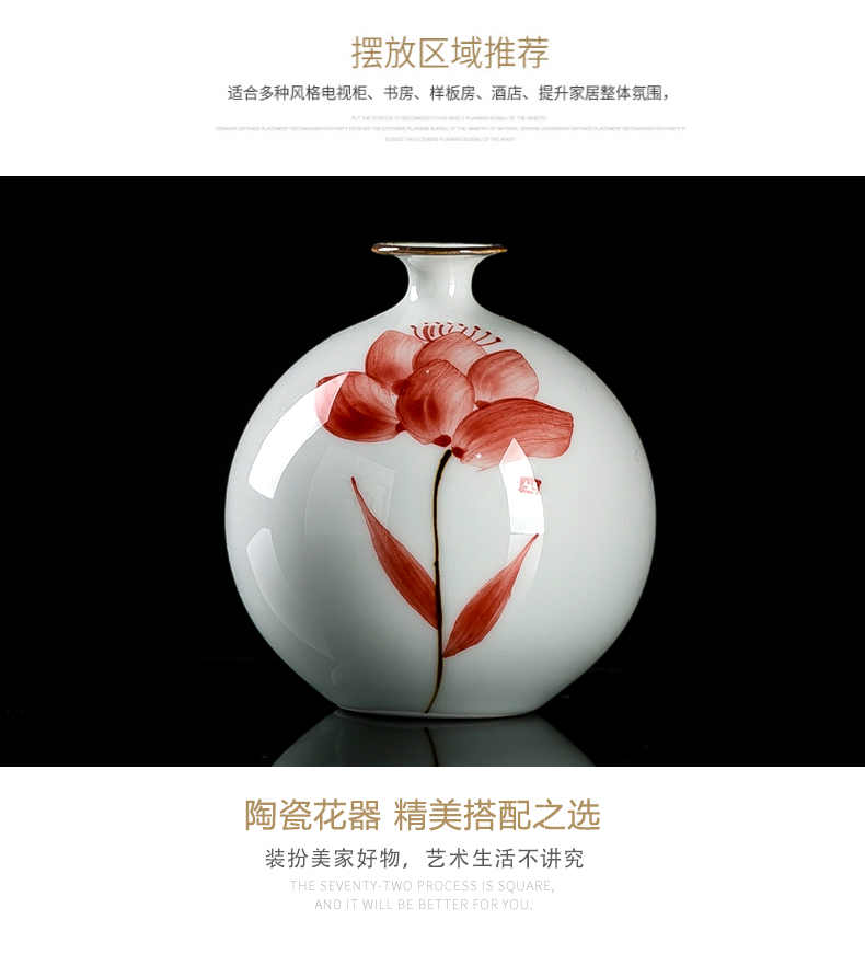 Jingdezhen hydroponic floret bottle ceramic fresh flower implement creative mini vase furnishing articles flower arranging special offer a clearance in the living room