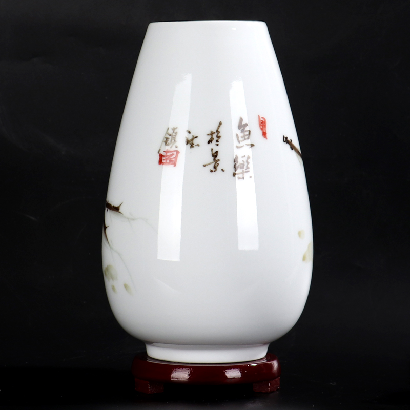 Hand - made jingdezhen ceramics vase furnishing articles sitting room dry flower arranging flowers to decorate the study TV cabinet size crafts