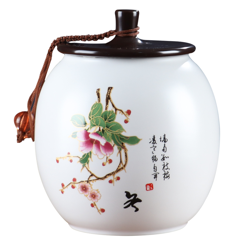 Spring, summer, autumn and winter home seal tea pot ceramic tea boxes portable storage of individual character vogue pot pu 'er tea