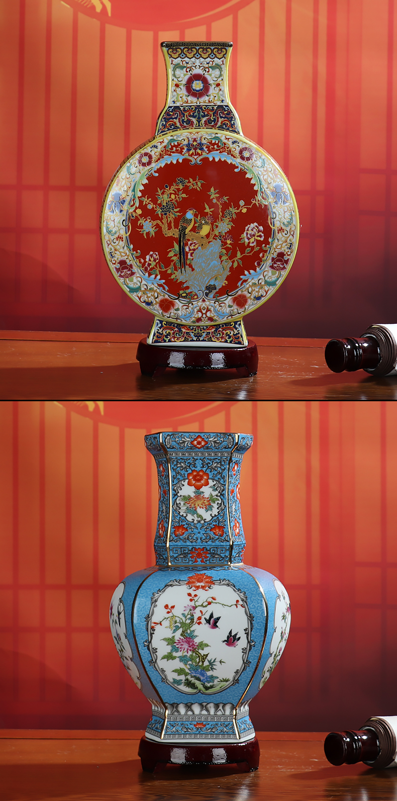 Archaize rich ancient frame wine accessories furnishing articles of jingdezhen ceramics restoring ancient ways is the Ming and the qing dynasties, the sitting room porch decoration process