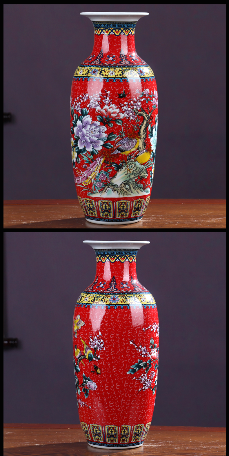 Jingdezhen ceramics vase furnishing articles archaize yongzheng year home sitting room, bedroom adornment Chinese arts and crafts