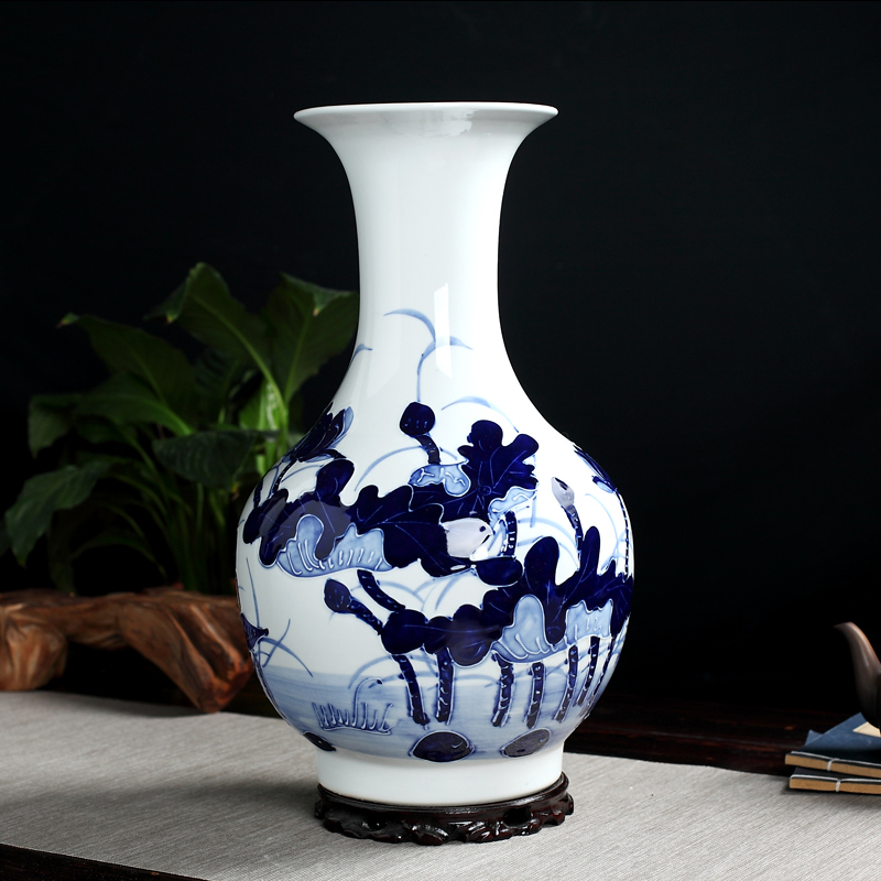 Manual hand - made vases furnishing articles flower arranging jingdezhen ceramics from the sitting room porch decoration office study arts and crafts