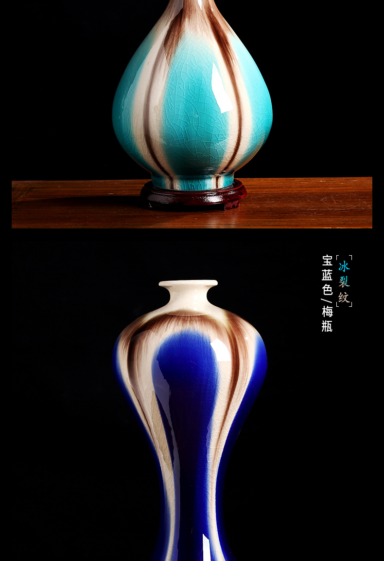 Manual gourd vase furnishing articles sitting room adornment creative jingdezhen ceramics flower arranging dried flowers contracted crafts