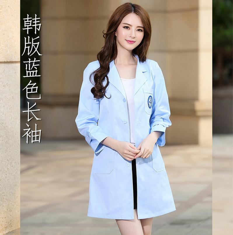 Nha khoa bác sĩ top trang phục nhân viên sinh viên đại học bốn mùa workclothes làm đẹp trắng áo trắng biểu tượng tùy chỉnh in