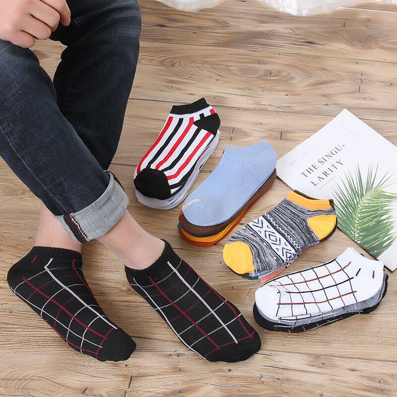 (Loss 5-10 pairs) socks men's socks summer low-top socks invisible socks sweat-absorbing sports deodorant socks
