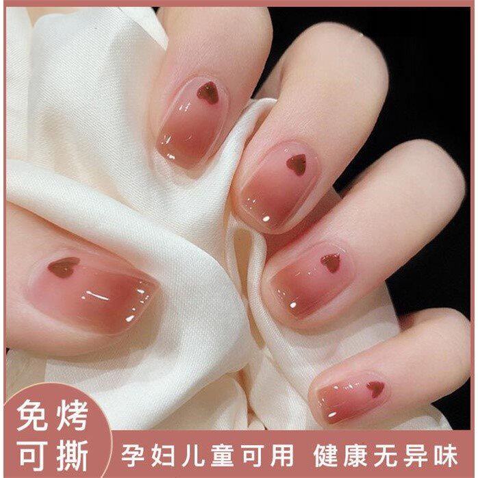 Sloth Nude Color Nail Polish Summer 2021 New Color Chia Oil Glue New Durable Women's Nail Polish Rubber Suit Complete Set