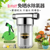 Succulent sun-free water Gardening watering watering Fish tank fish faucet Chlorine removal ball Tap water chlorine removal filter