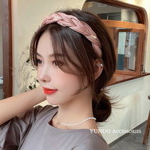 Advanced sensfeel color sparring with female Han version of Temperament High Cranium Top card Hairpin Head Stirrup Netting Red 2021 New