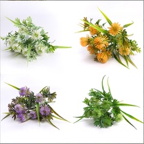 Senteal plant wall matching grass simulation flower fake flower wedding film building decoration flower arrangement plastic water straw leaf Chrysanthemum Crab Claw Chrysanthemum