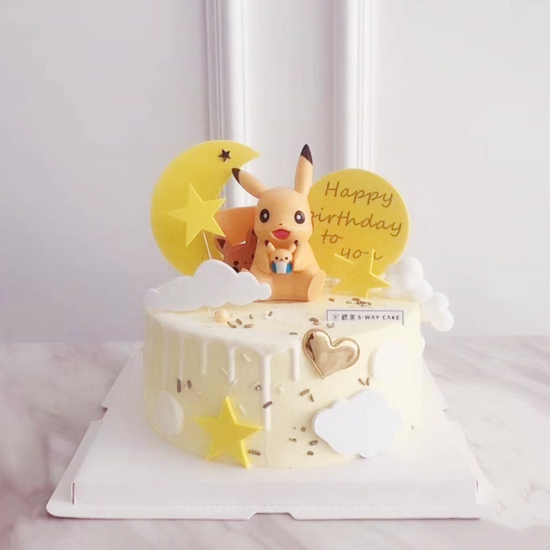 Children's Day Cake Decorated Decorated Pokémon Princess Pikachu Cake Bakery Dress-up