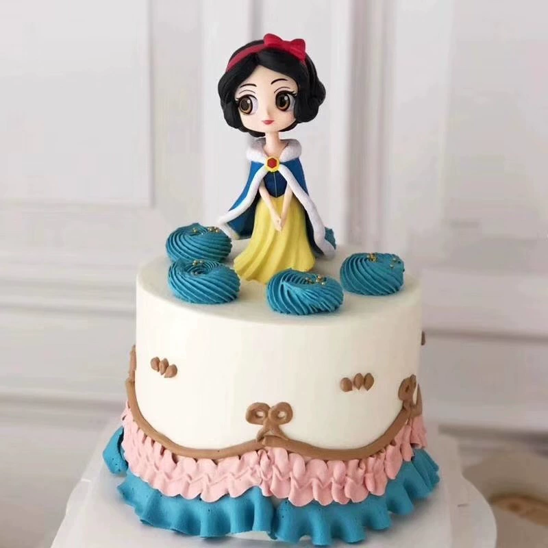 Áo choàng mới Bạch Tuyết trang trí bánh trang trí đồ trang trí mạng màu đỏ nữ thần cô gái nhỏ bánh sinh nhật ăn mặc - Trang trí nội thất