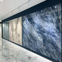 Rock slab background wall 1200X2400 large specifications textured plate suspension new tv wall custom modern light luxury