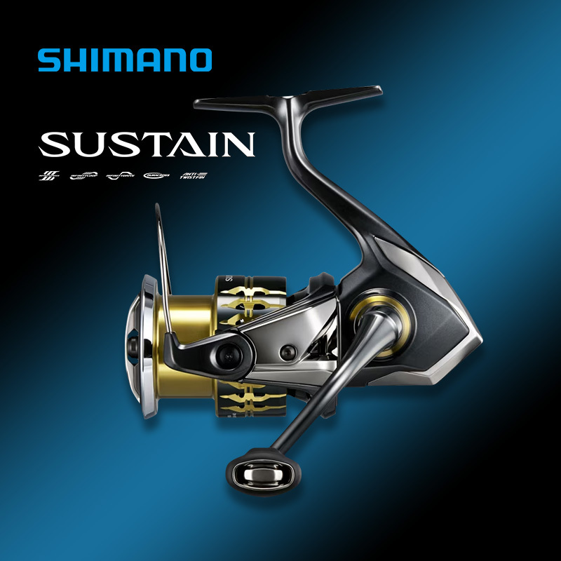 Shimano Sustain Spinning Reel for Sea Fishing, Rock Fishing, Long Casting, Lightweight, Versatile Lure Reel
