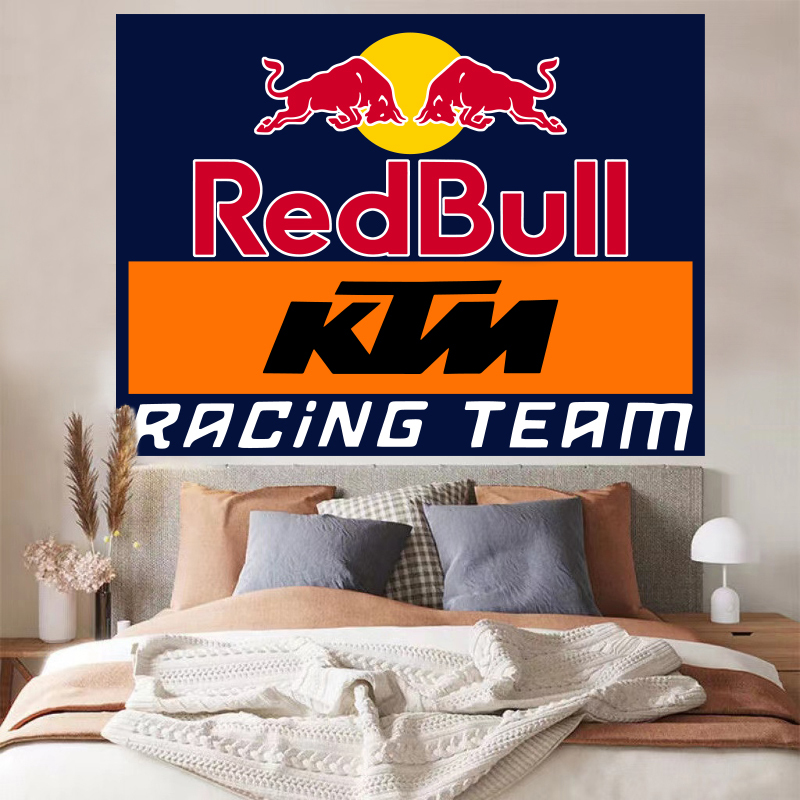 Ducati Kawasaki Motorcycle Background Cloth Dormitory Bedroom Decorative Wall Cloth Rental House Motorcycle Modification Tapestry Car