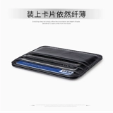 Кожаный картхолдер, ультратонкий маленький кошелек, карточки, воловья кожа, из натуральной кожи, банковская карта