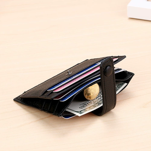 Мужской картхолдер, ультратонкие маленькие изысканные карточки для водительских прав, из натуральной кожи