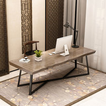  Table American country conference table Industrial wind wrought iron solid wood simple desk Desktop desk Writing computer desk