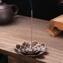 (Cross-border Explosion) Alloy Plum Blossom Incense Insert Lotus Porous Line Incense Burner Incense Holder Home For Buddha Zen Incense Customization