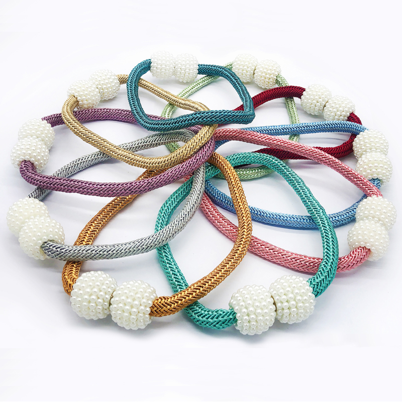 Tie rope Decorative accessories Curtain strap magnet A pair of curtain buckles Curtain rope Tie rope Tie strap Tie rope