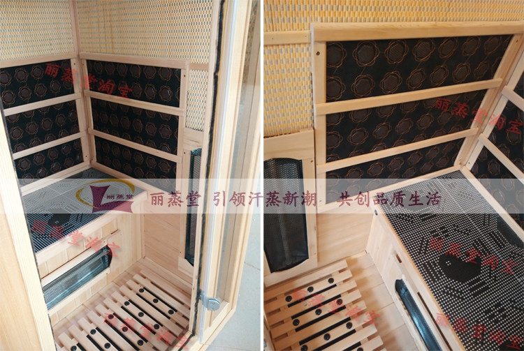 паровая сауна 丽蒸堂汗蒸房家用双人电气石纳米远红外线光波房桑拿浴箱排毒理疗 49482810