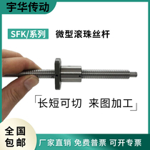 Miniature precision ball screw nut SFK0601 screw small screw 0801 1002 high precision screw