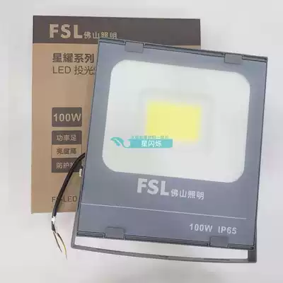 Foshan Lighting LED floodlight waterproof floodlight outdoor Spotlight star 50W100W advertising courtyard Searchlight
