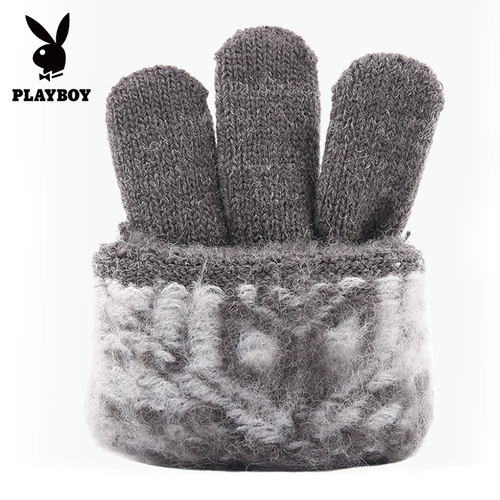 Playboy, мужские трикотажные утепленные удерживающие тепло дорожные перчатки
