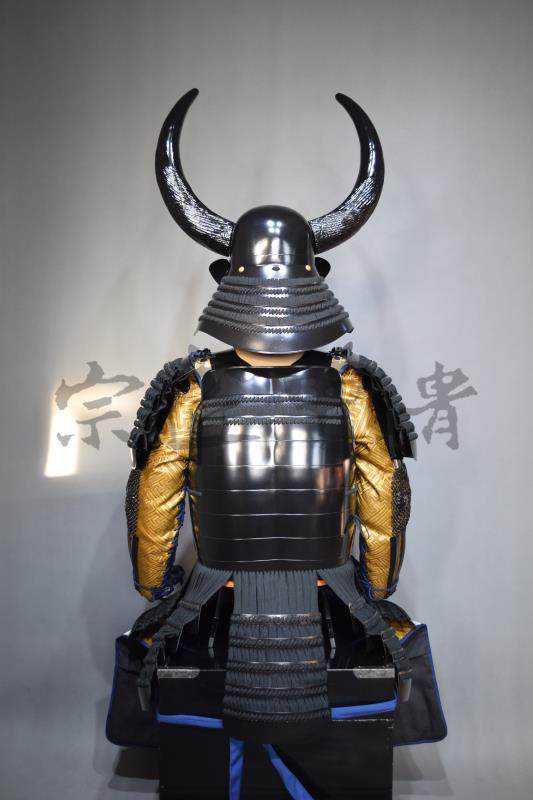 日本武士盔甲 牛角二枚胴具足 真人可穿cos 宗匠甲胄