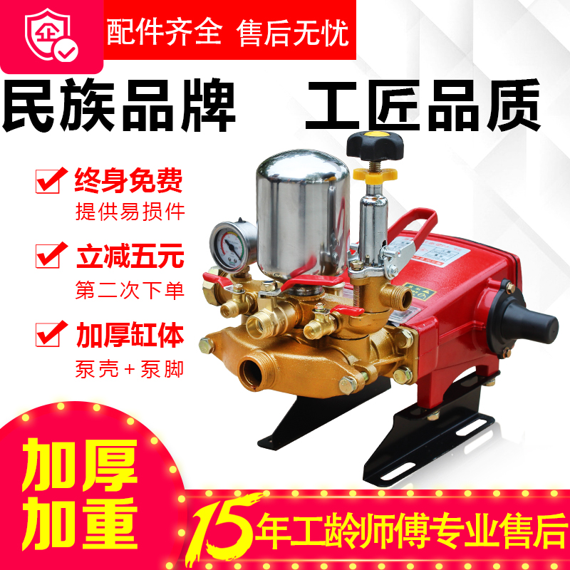 Agricultural triplex plunger pump spray pump cream-free high-pressure sprayer sprayer cleaning pressure pump new
