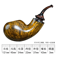 Большая полость Apple, золотой контрастный цвет, 1 стиль, мундштук, случайный цвет