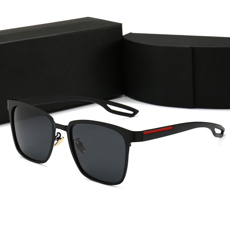 Black Frame And Black Grey ChipEurope and America foreign trade original single male high definition Sunglasses European station fashion drive a car Internet celebrity Sunglasses Sun glasses   men
