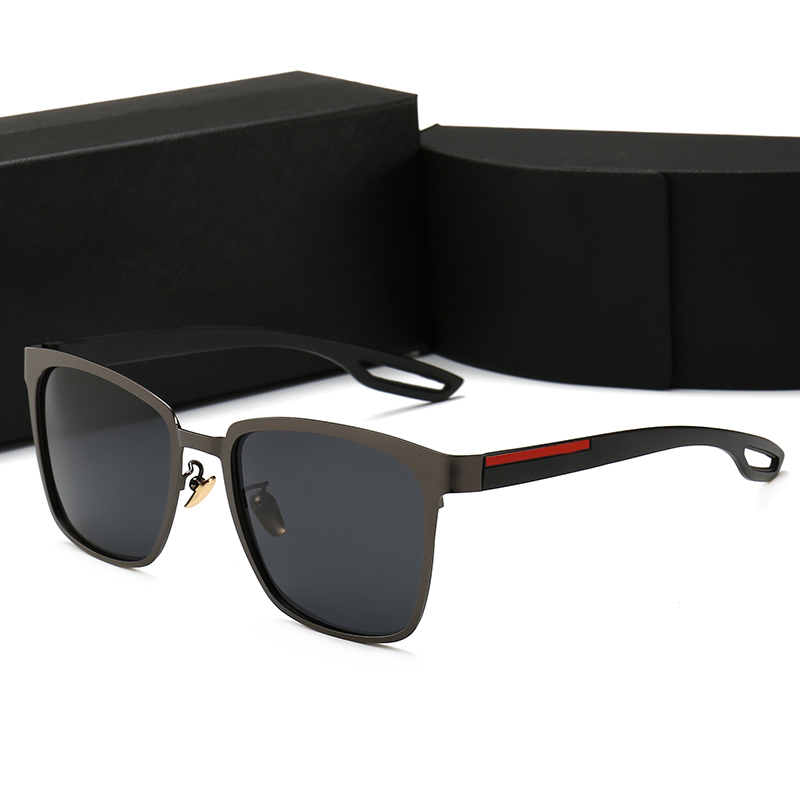 Gun Frame Black Gray ChipEurope and America foreign trade original single male high definition Sunglasses European station fashion drive a car Internet celebrity Sunglasses Sun glasses   men
