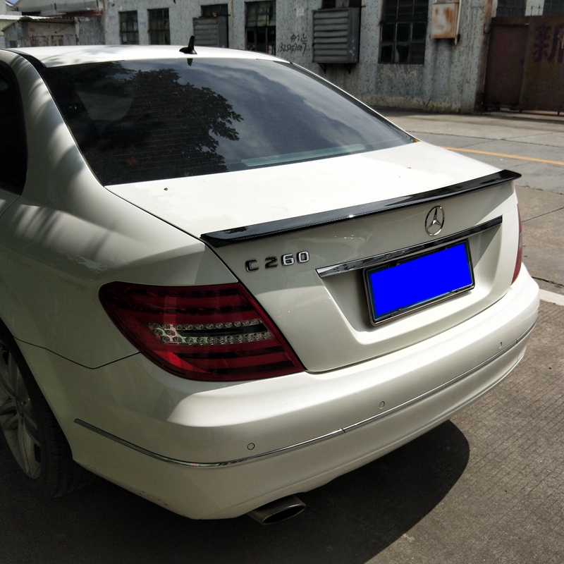 08-13 Mercedes-Benz cánh sau loại C C200C230C260C180l Đuôi xe bằng sợi carbon ABS sửa đổi - Sopida trên cánh gió ô tô