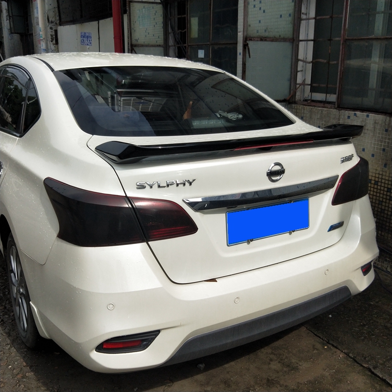 Đuôi xe Nissan Sylphy 12-18 Phiên bản đặc biệt của Sylphy với đuôi đèn LED đuôi mới lắp đặt đục lỗ cánh hướng gió xe ô tô